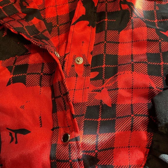 Vintage Miss Rodeo America Red and Black Blouse and Skirt size 7/8 - Picture 9 of 15